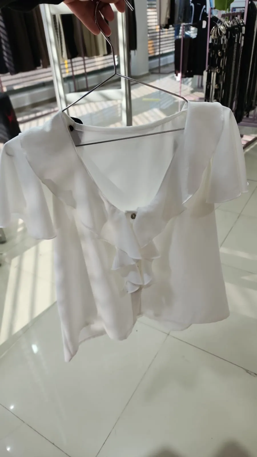 Camisa Dama con Vuelos